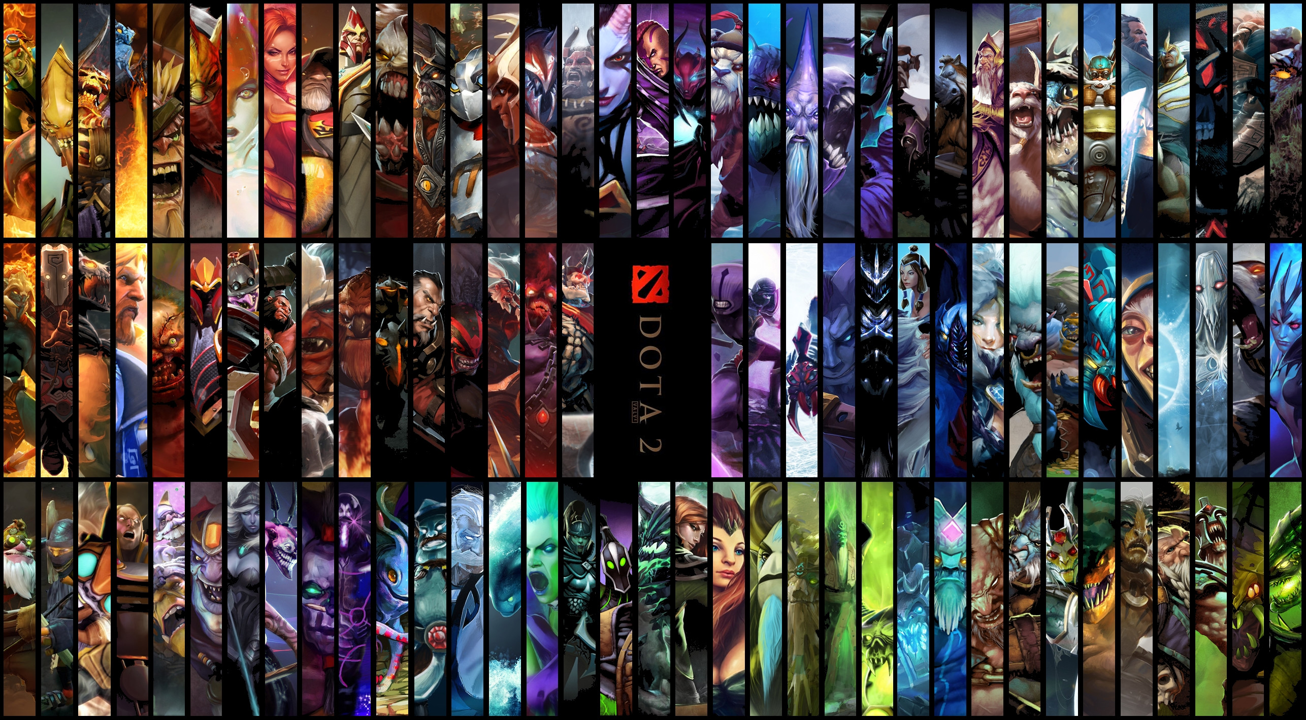 DOTA2 Heroes Grid